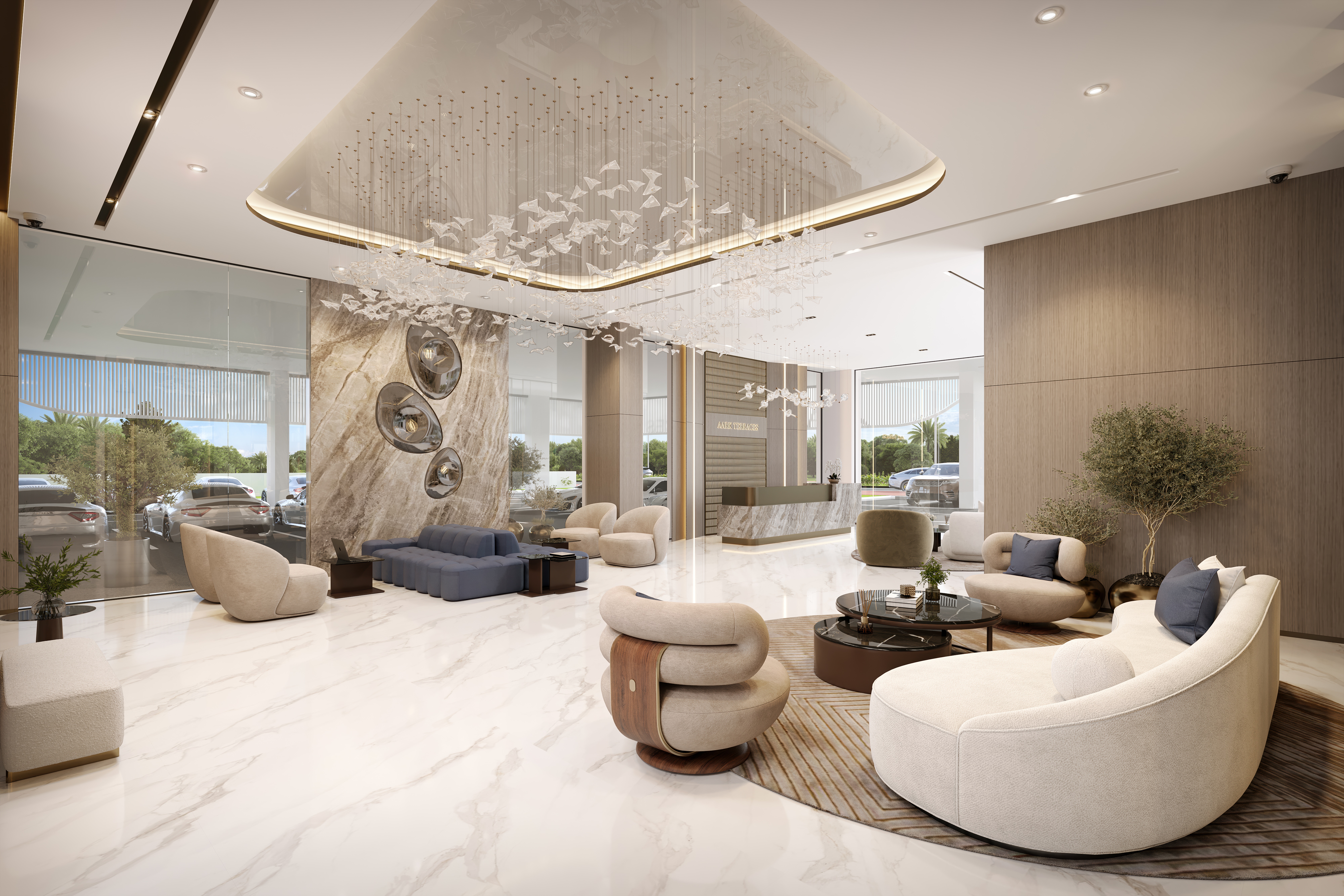 Aark Terraces by AARK Developers – Luxury Apartment Interior Rendering & CGI, Dubailand Dubai — image 4