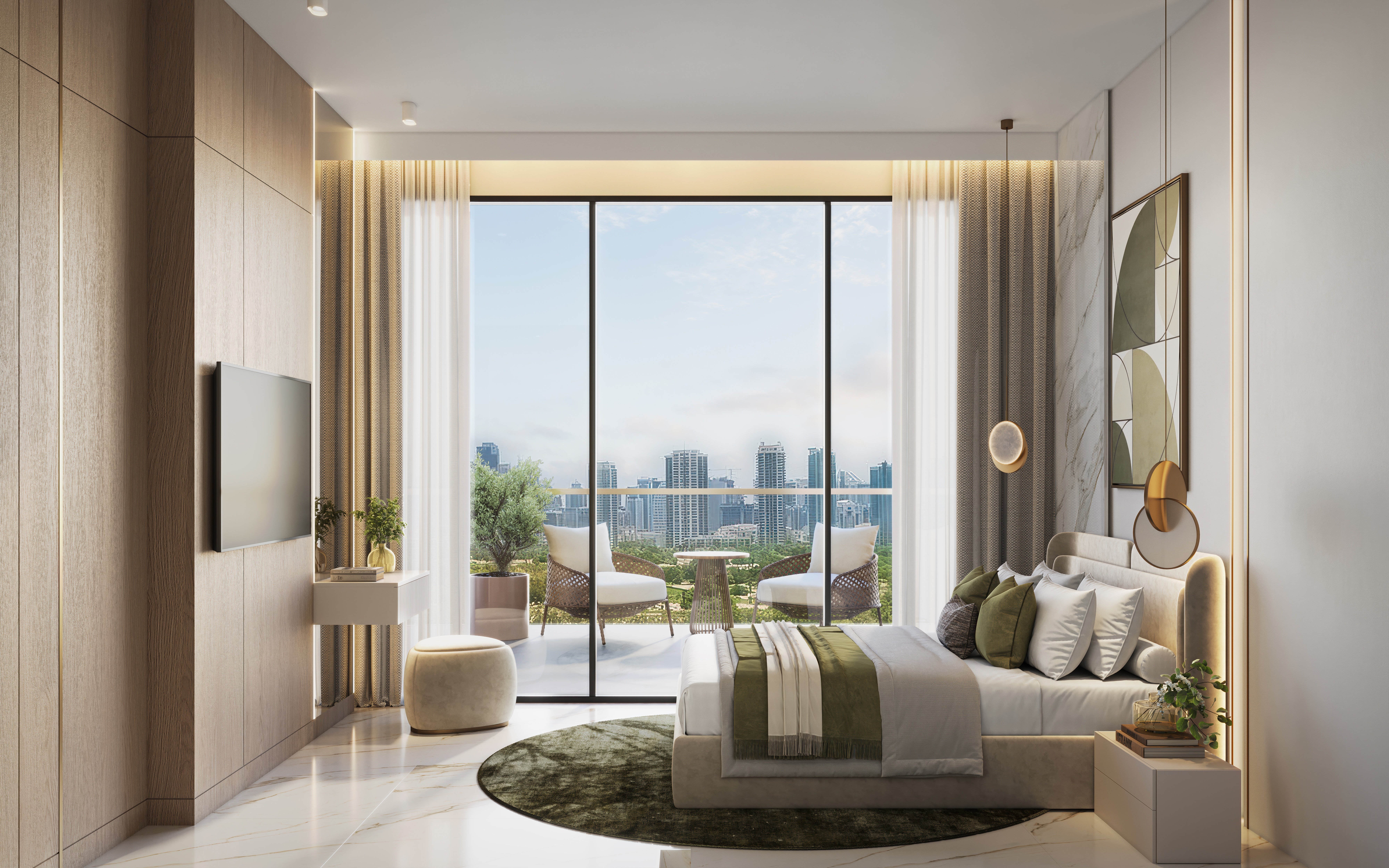 Aark Terraces by AARK Developers – Luxury Apartment Interior Rendering & CGI, Dubailand Dubai — image 2