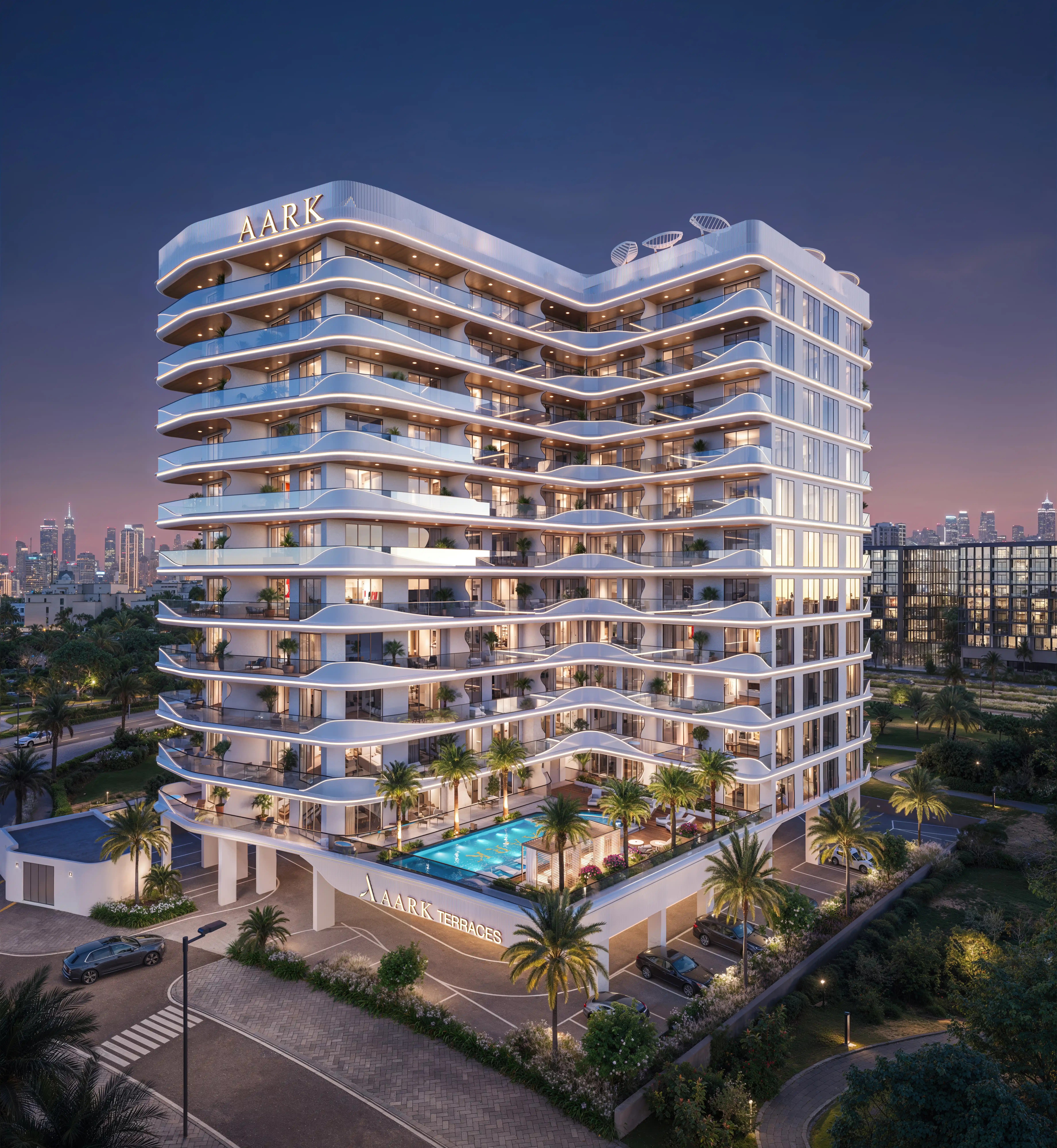 Aark Terraces by AARK Developers – Off-Plan Residential Rendering & Architectural Visualization, Dubailand Dubai — image 2