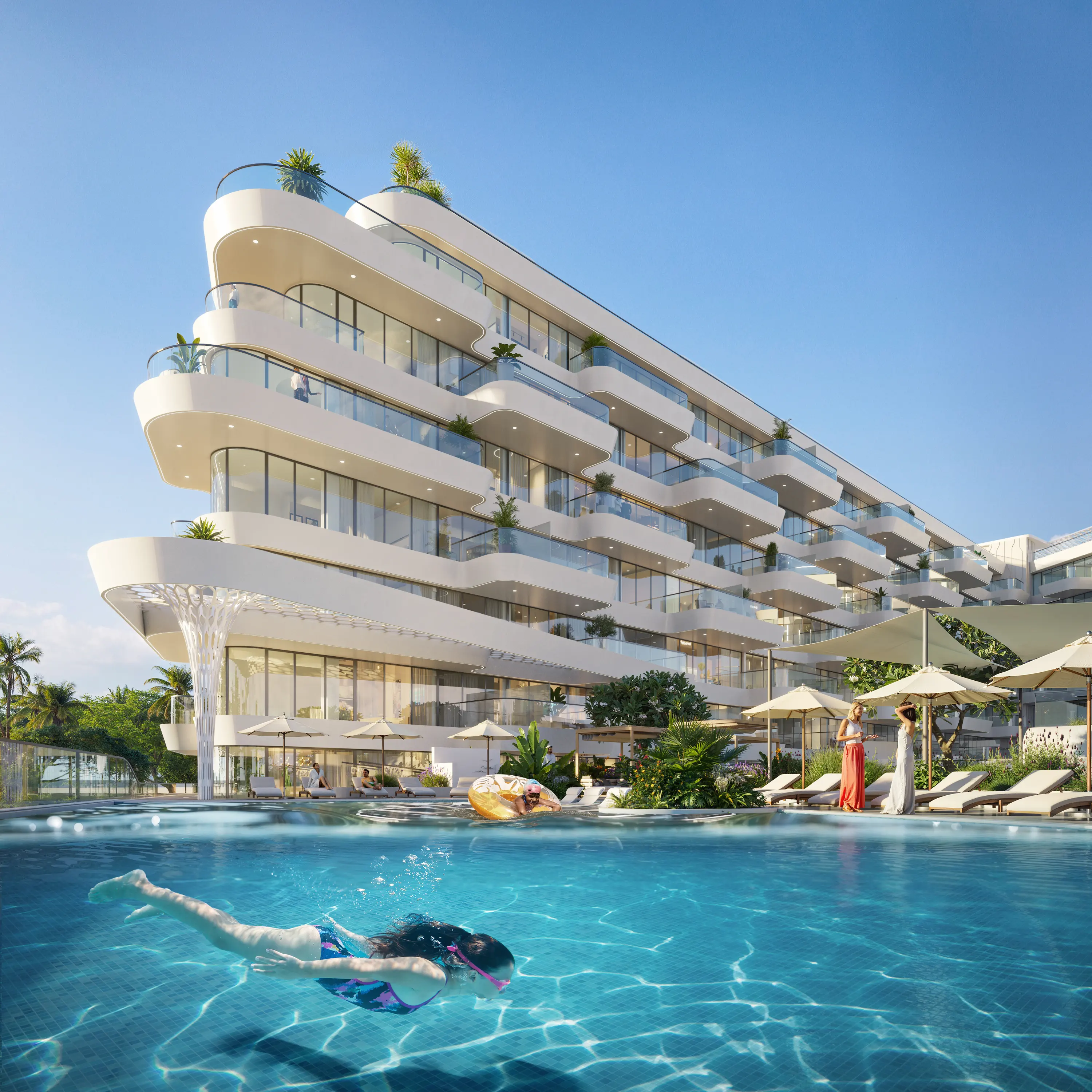 Beachfront Residential Architectural Visualization – Dubai Islands