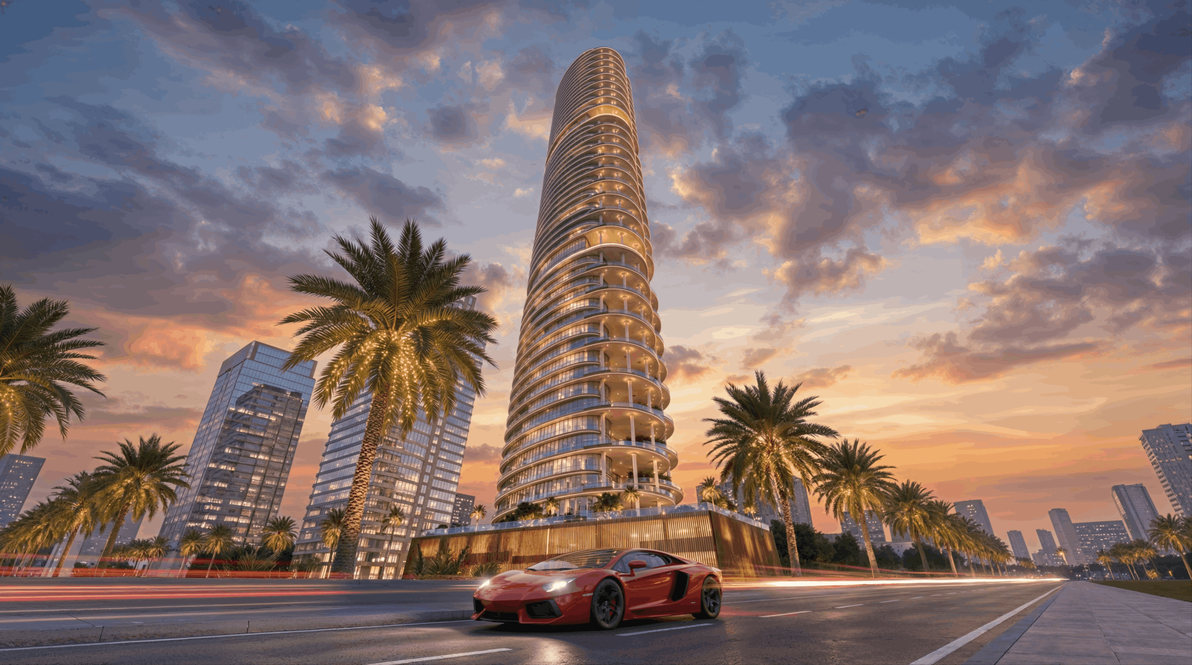 Exterior Tower Rendering – Architectural Visualization & Real Estate Marketing in Dubai — image 1