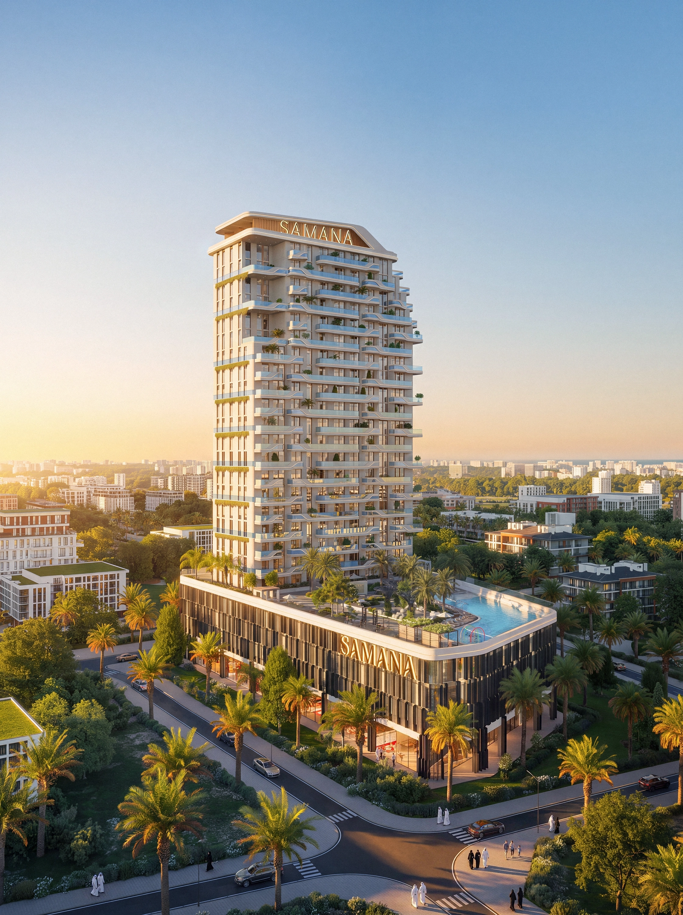 Jebel Ali 1 — Residential Tower Architectural Visualization, Dubai — image 2