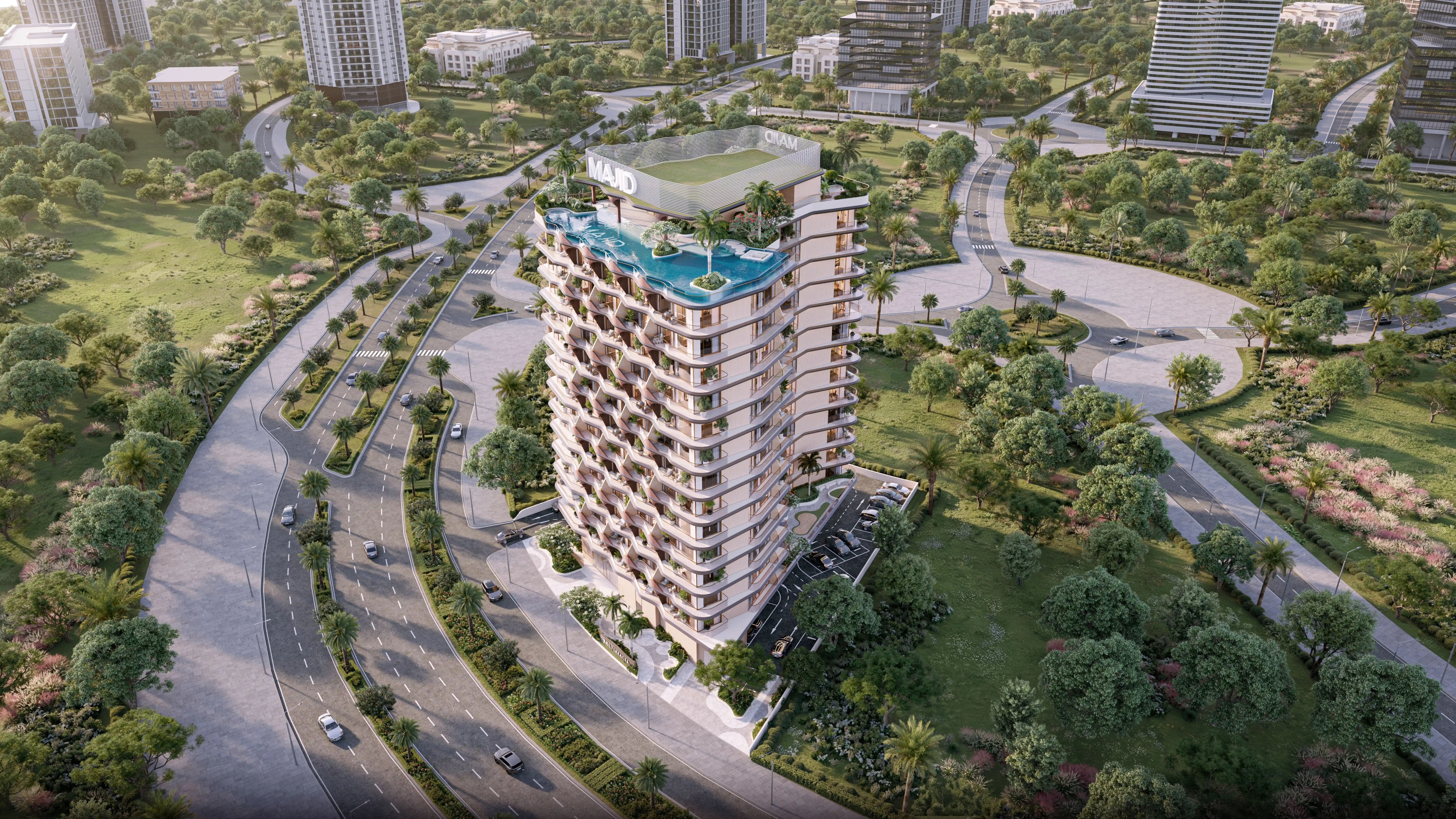 Jura Terraces — Exterior Architectural Visualization, Dubai — image 4