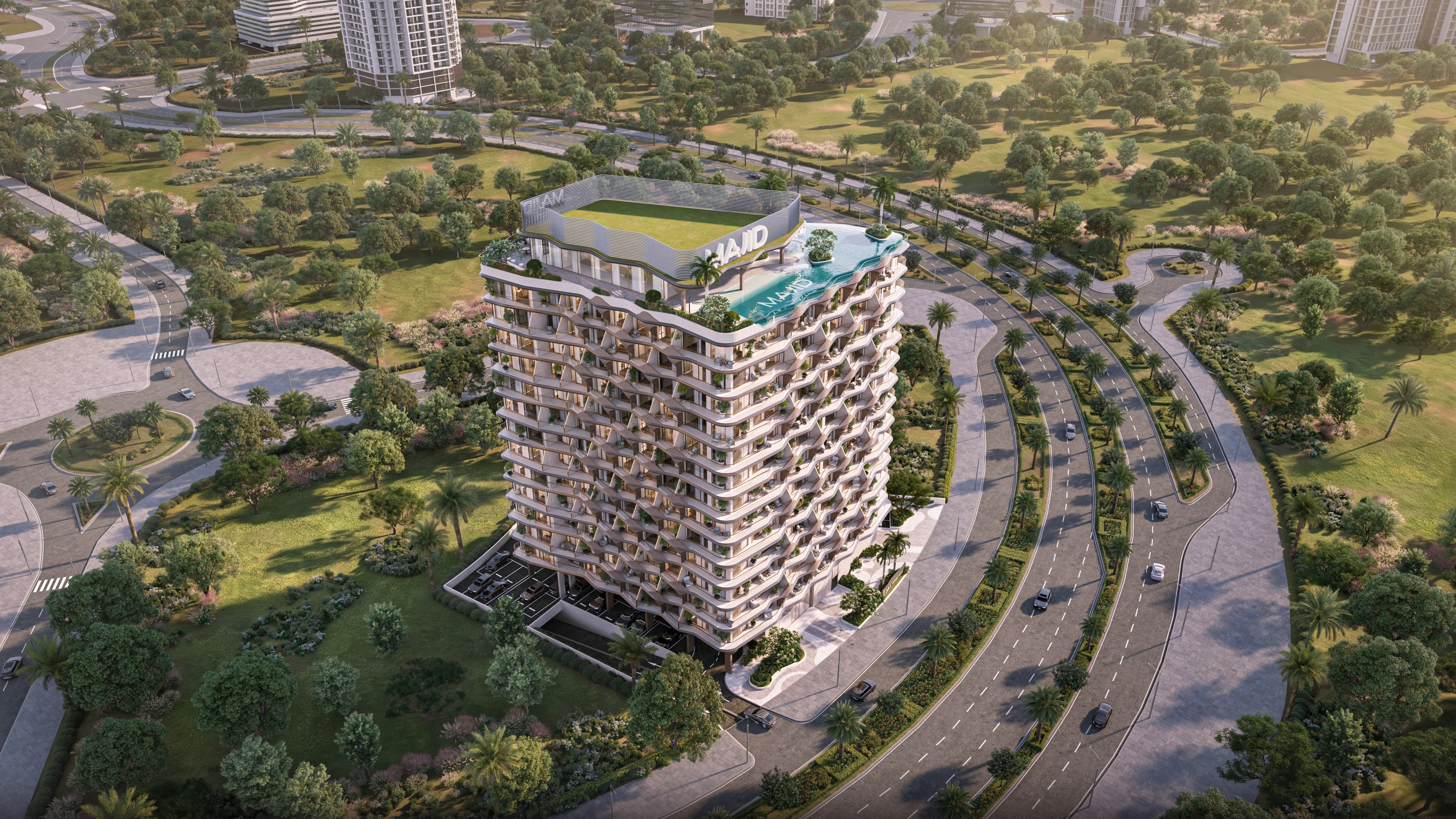 Jura Terraces — Exterior Architectural Visualization, Dubai — image 5