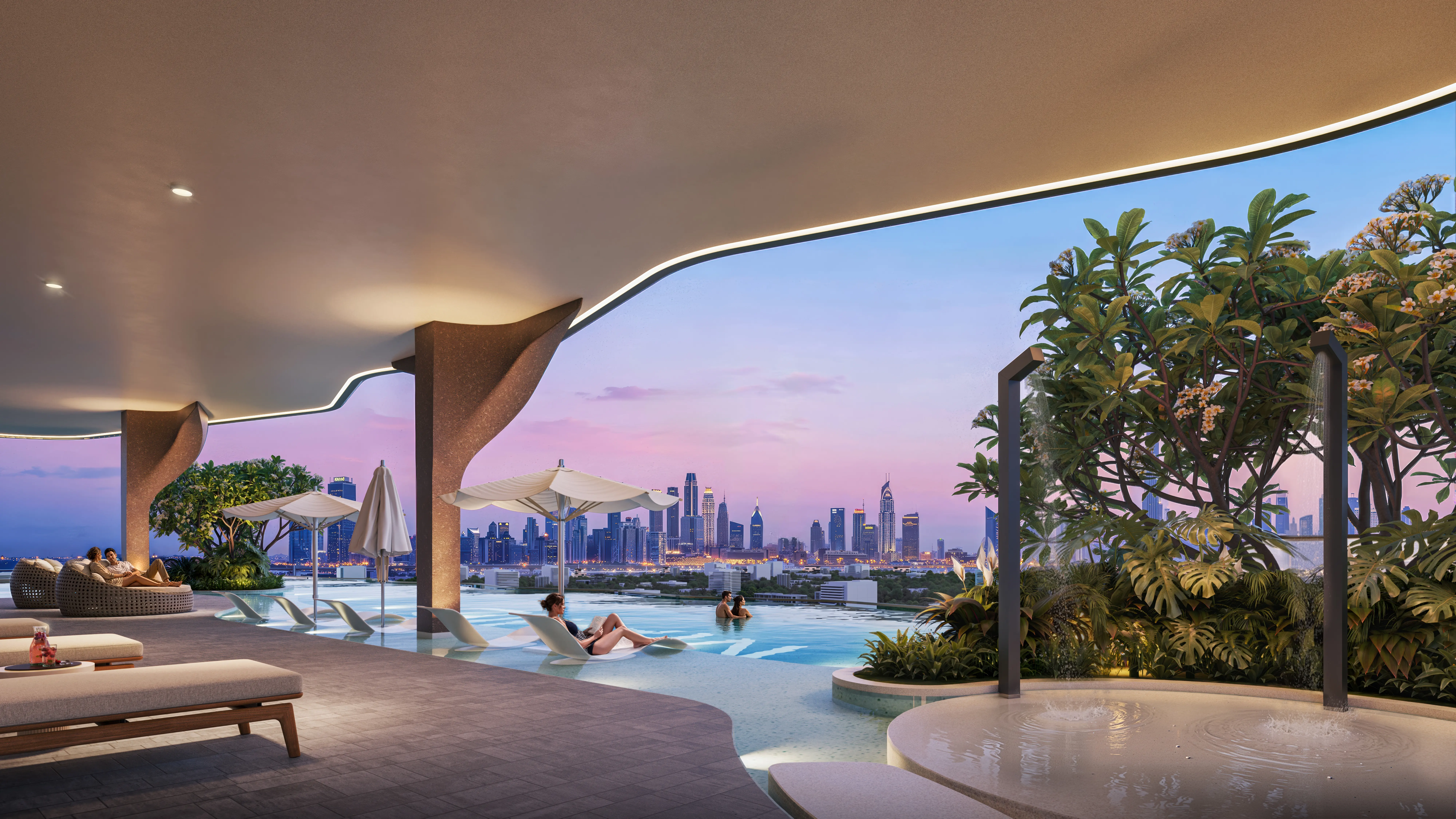 Jura Terraces — Exterior Architectural Visualization, Dubai — image 2