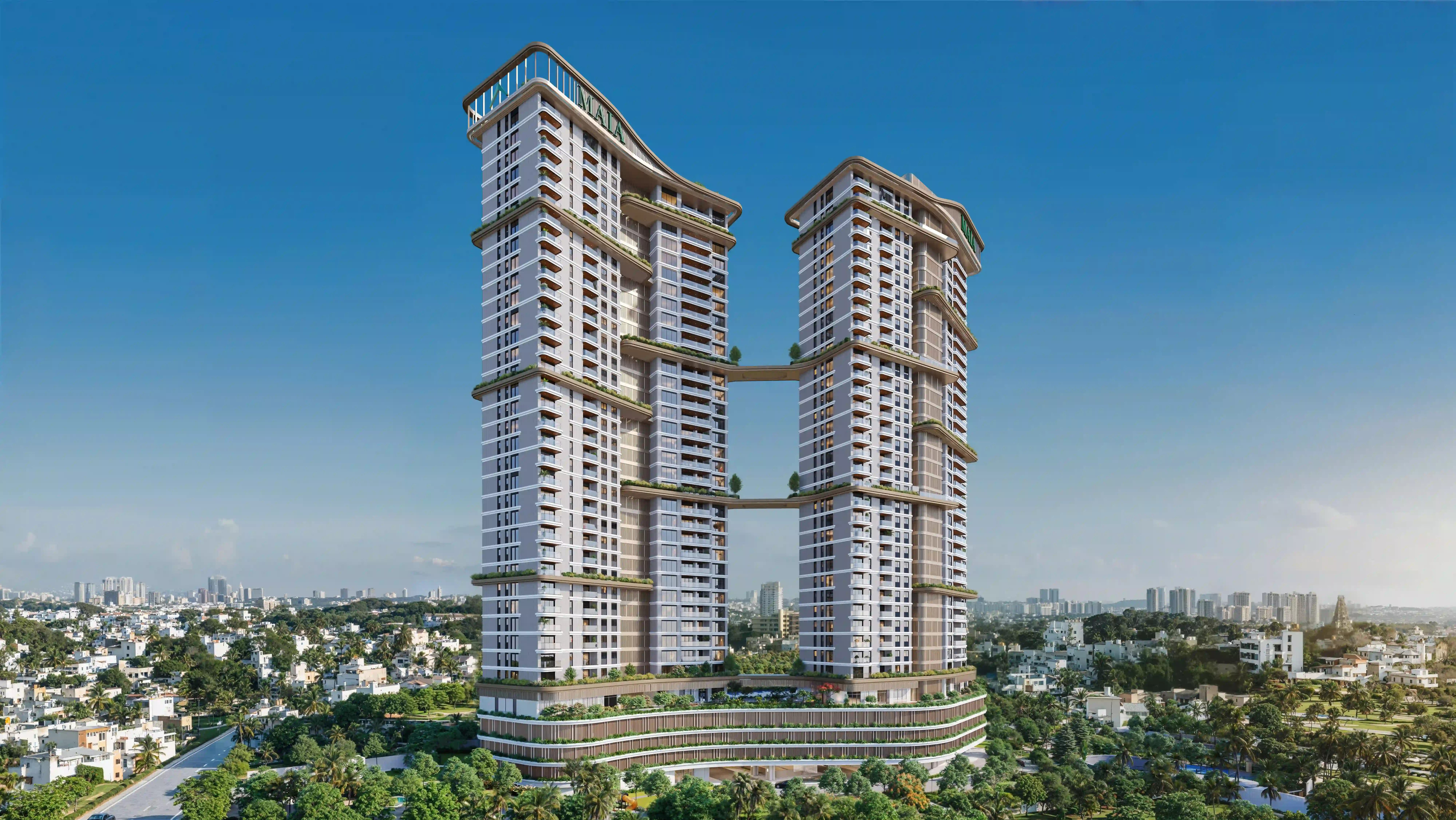 Luxury Residential Exterior Visualization – Basavanagudi, Bangalore | MAIA The Seven — image 9