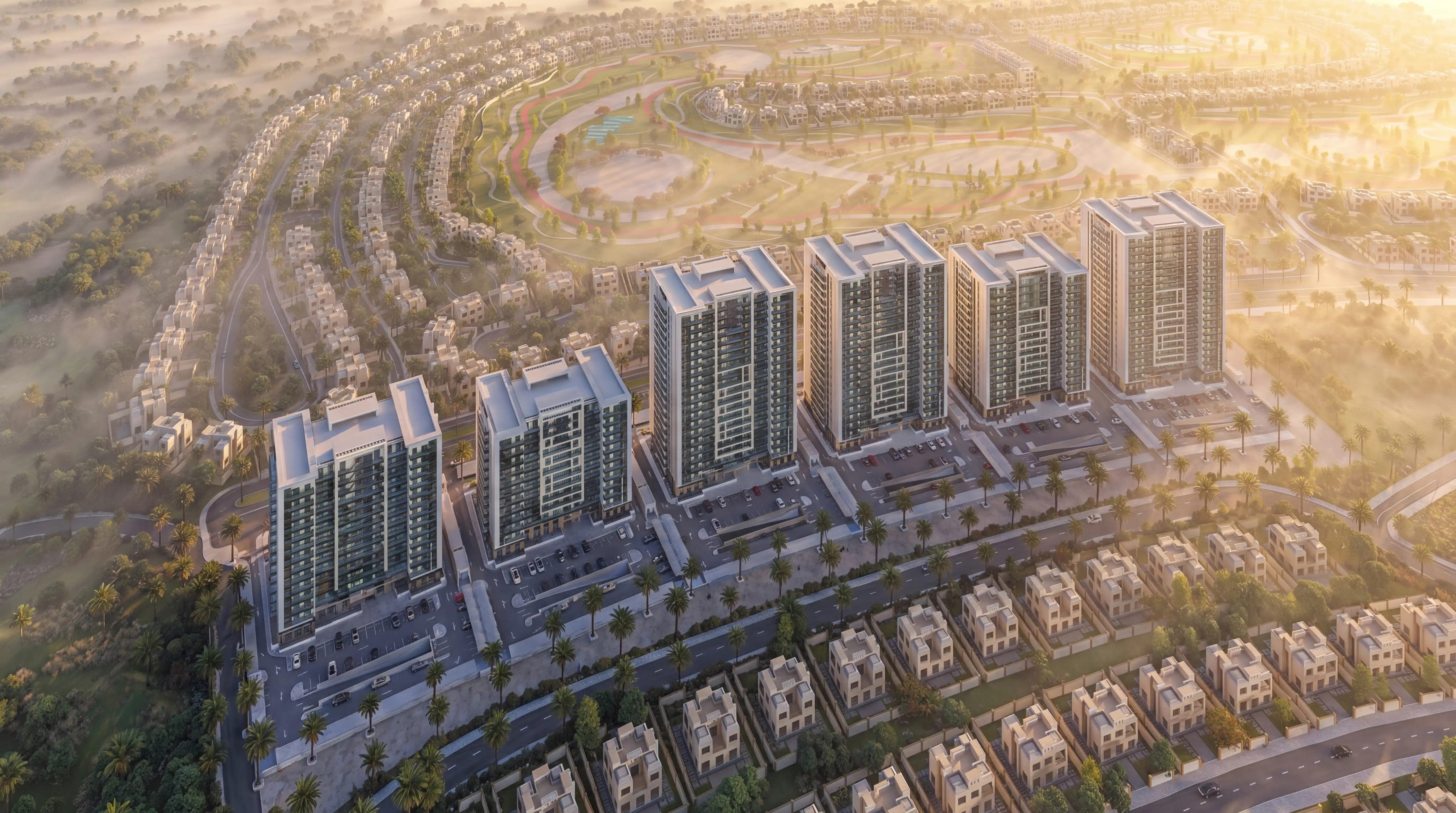 The ICON — Six-Tower Residential Architectural Visualization, Dubai Silicon Oasis — image 6