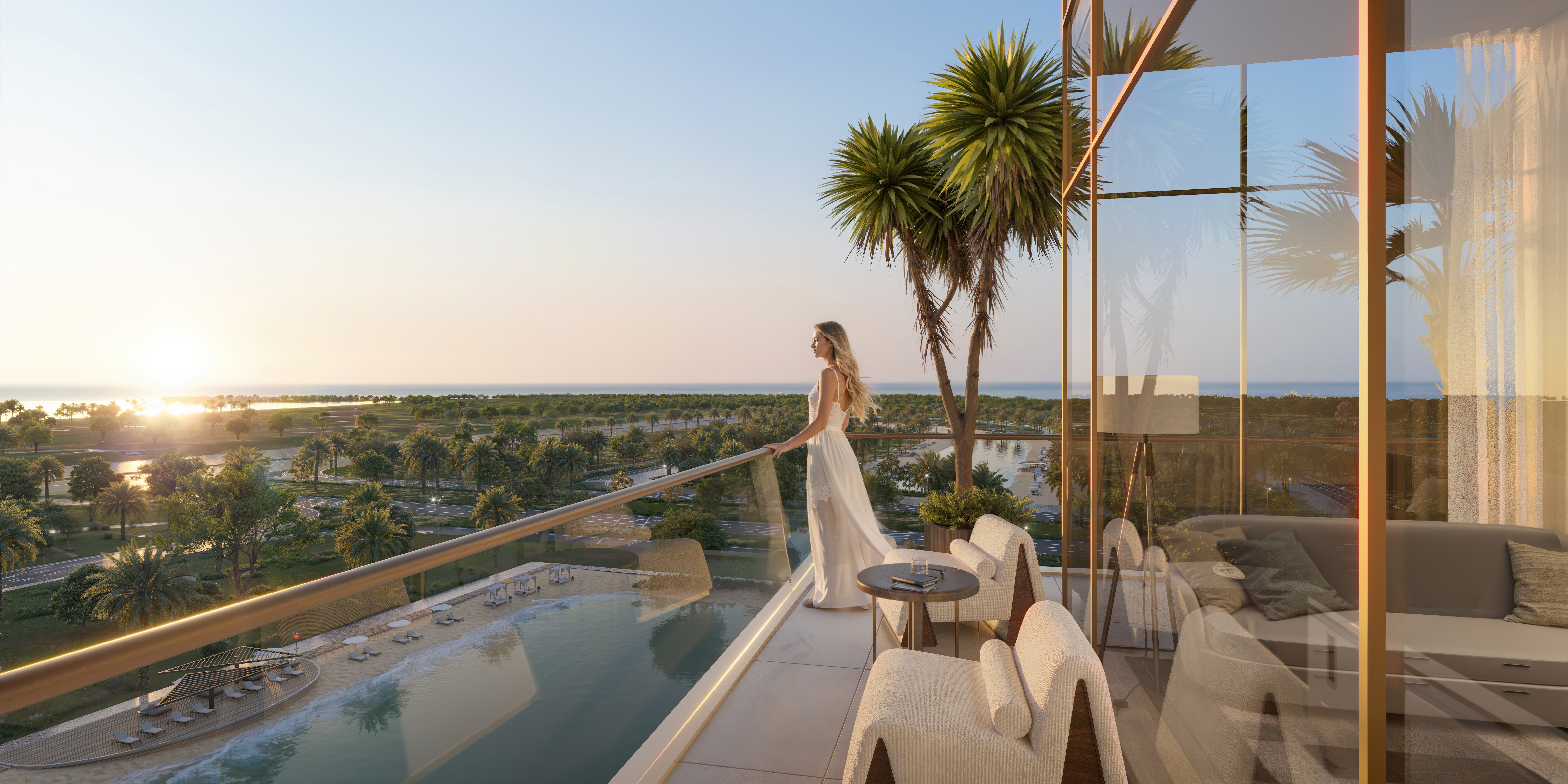 The Caden Meydan Horizon – Exterior Amenities Rendering