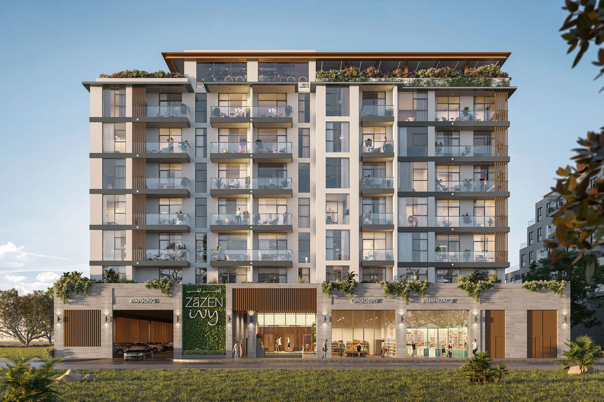 Zazen Ivy – Modern Residential Building Renderings — image 3